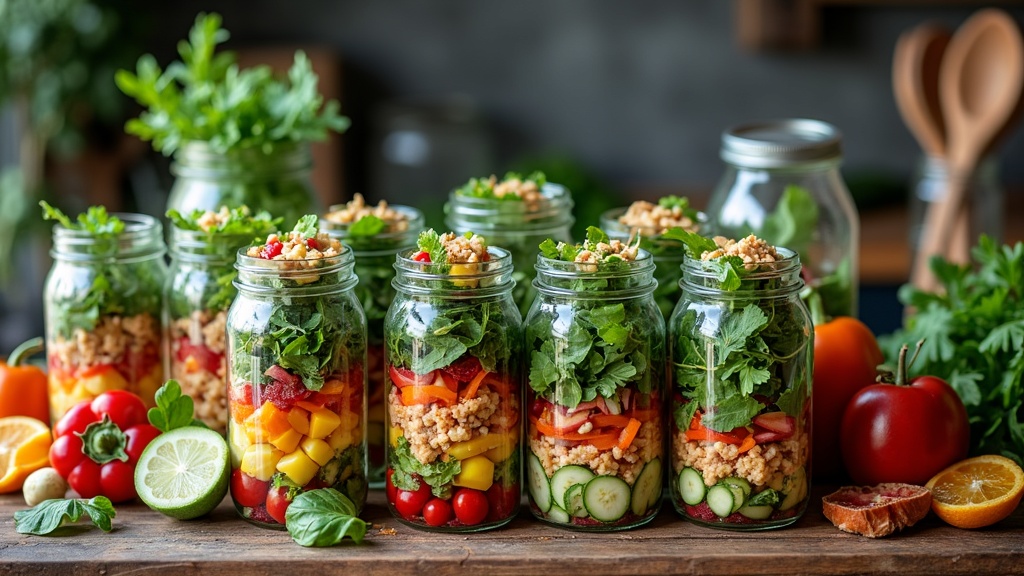 salad in a jar meal prep